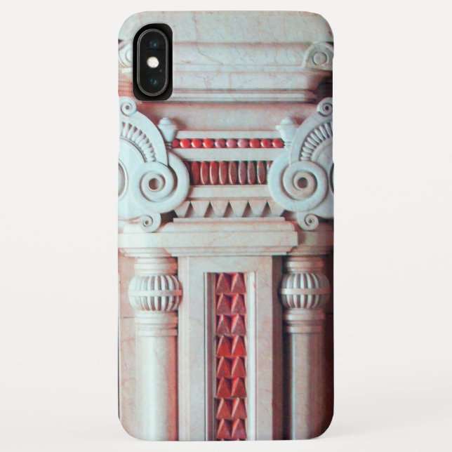 ELEGANT ARTISTIC RED WHITE FANTASY DECOR Case-Mate iPhone CASE (Back)