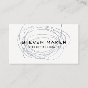 Elegant Artistic Scribble Business Card