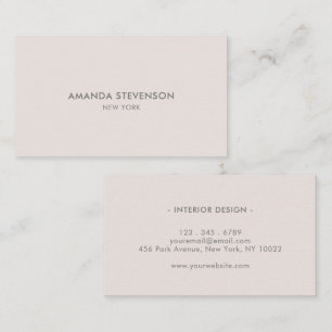 Elegant ash and beige professional business card