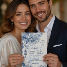 Elegant Asian-Inspired Romantic Wedding Invitation