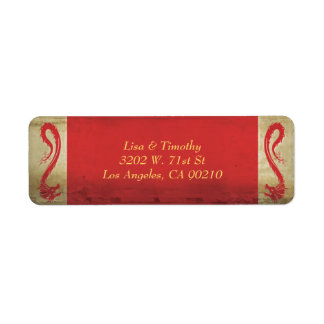 Elegant Asian Theme Red Dragon Wedding