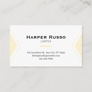 Elegant Attorney Business Card Lawyer & Legal