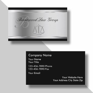Elegant Attorney Business Cards