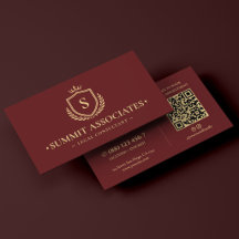 Elegant Attorney Legal Consultant Crown Burgundy