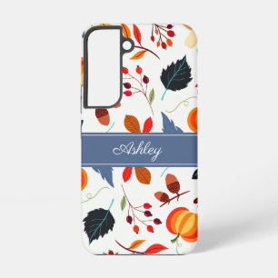 Elegant Autumn Botanical Leaves Samsung Galaxy Case