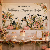 Elegant Autumn Soirée Welcome Party Banner