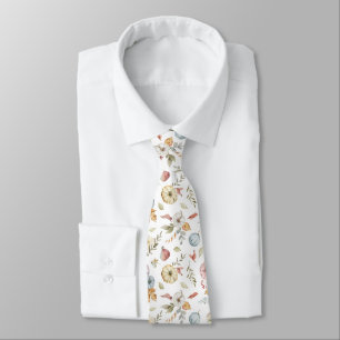 Elegant Autumn Watercolor Pattern Tie