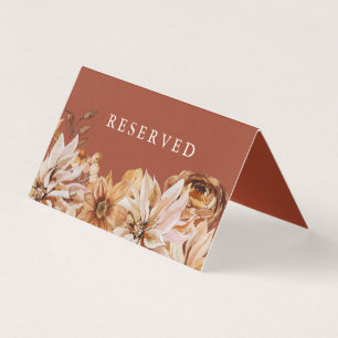 Elegant Autumn Watercolor Rust Wedding Reserved