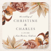 Elegant Autumn Watercolor Wedding