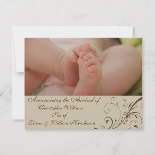 Elegant Baby Announcement