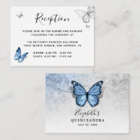 Elegant Baby Blue Butterfly Details