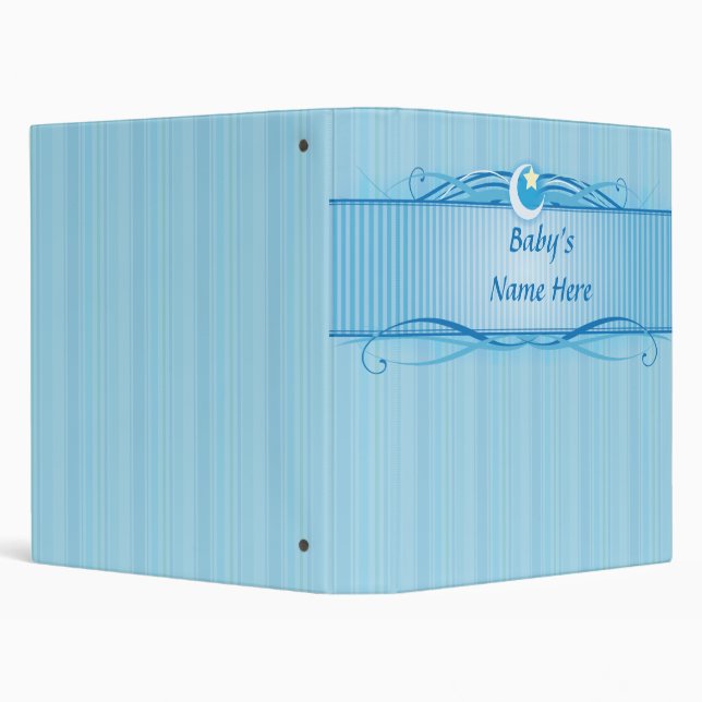 Elegant Baby Boy Keepsake Binder (Background)