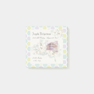 Elegant Baby Boy or Girl Scrapbook Photo Frame Post-it Notes