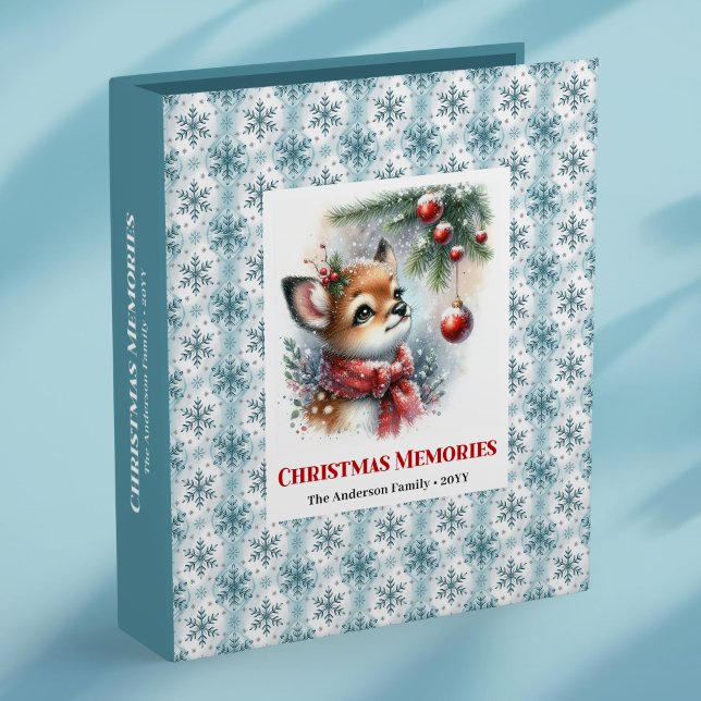Elegant baby fawn snowy forest kids memory album binder (Elegant baby fawn snowy forest kids memory album

)