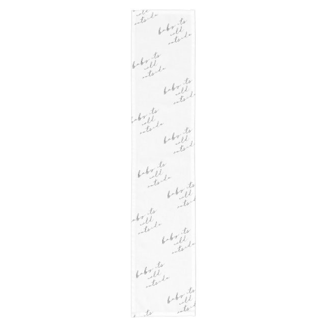 Elegant Baby It's Cold Outside Winter Shower line Short Table Runner (Front)