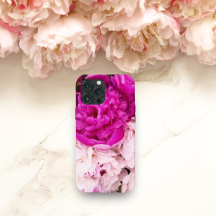 Elegant Baby Pink And Fuschia Peonies  iPhone 13 Pro Max Case