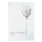 Élégant Baby shower bleu à ballets Merci