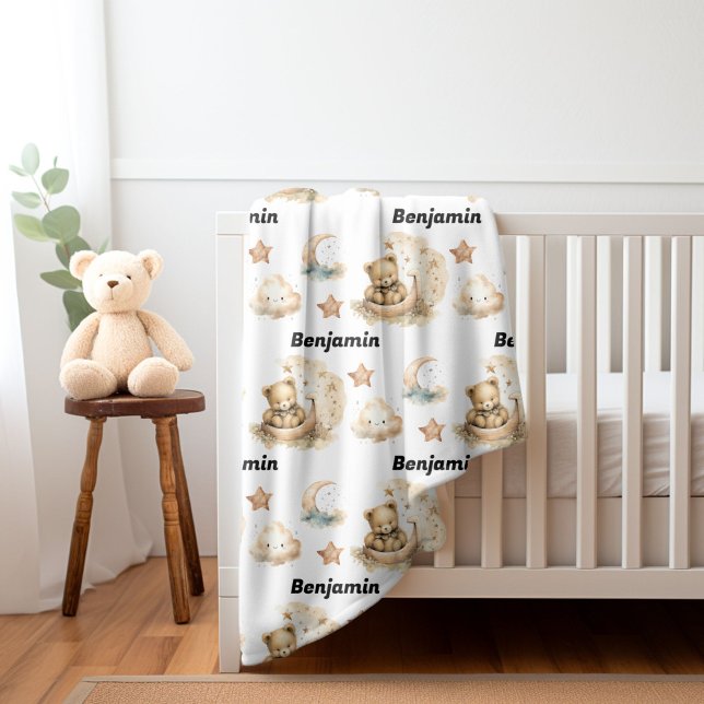 Élégant Baby shower de la crèche à ours en peluche (Créateur téléchargé)