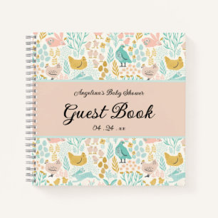 Elégant Baby shower de poulet Carnet livre d'or