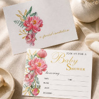 Elegant Baby Shower Fill In Invitation