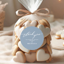 Elegant Baby Shower Handwritten Script Thank You