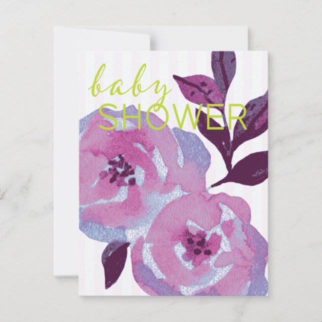 Elegant Baby Shower Invitation Template (Front)