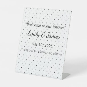 Elegant Baby Shower Pedestal Sign Floral & Gold