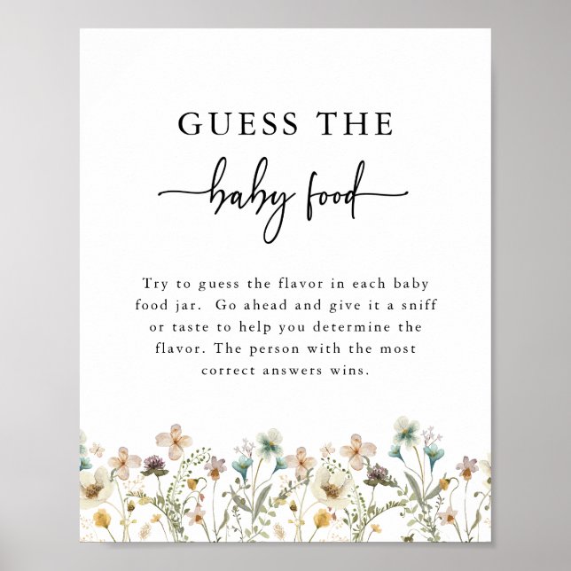 Elegant Baby Shower Sign (Front)