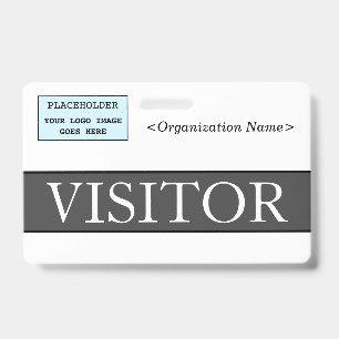 Élégant badge "VISITOR"