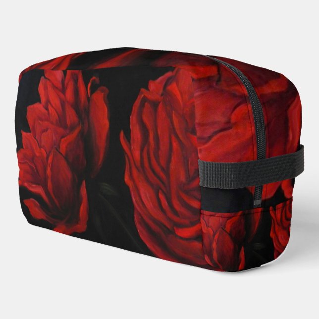 Elegant bag for your travels or sports with roses (Left Corner)