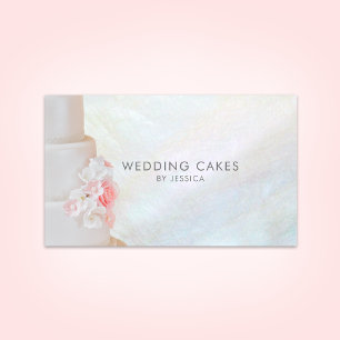 Elegant Baker Wedding Cake Business Card