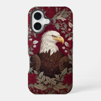 Elegant Bald Eagle William Morris Inspired Floral