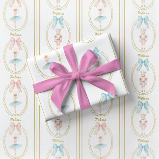 Elegant Ballerina Nutcracker Wrapping Paper
