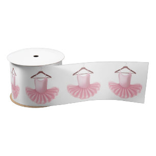 Elegant Ballerina Tutu Pink Girly Pretty Ballet Satin Ribbon