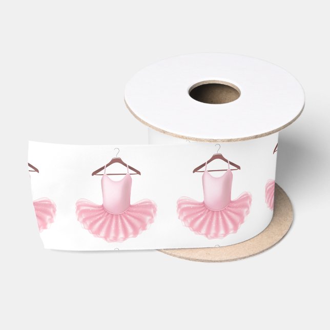 Elegant Ballerina Tutu Pink Girly Pretty Ballet  Satin Ribbon (Spool)