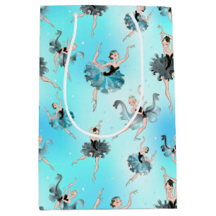 Elegant Ballerinas Wrapping Paper Medium Gift Bag