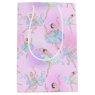 Elegant Ballerinas Wrapping Paper Medium Gift Bag