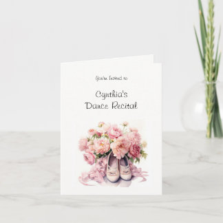 Elegant Ballet Dance Recital Invitation