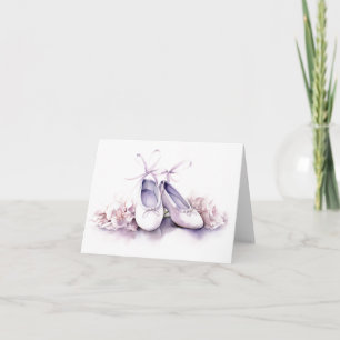 Elegant Ballet Slippers BLANK Card