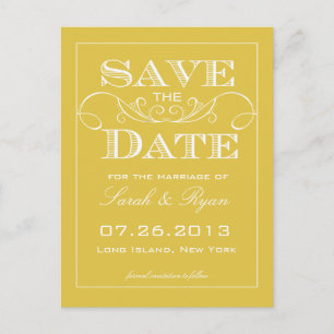 Elegant Bamboo Save the Date Announcement