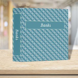 Elegant Banks Document Organizer Chain Pattern Binder