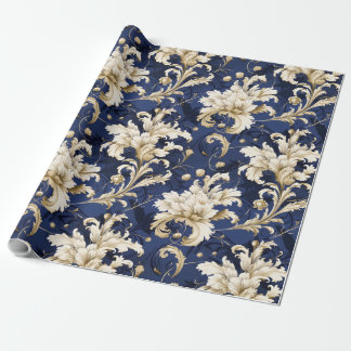Elegant Baroque and Damask Decor: Vintage Ornate Wrapping Paper