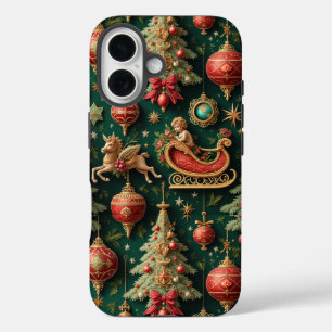 Elegant Baroque Christmas Apple iPhone 16 Case