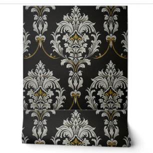 Elegant Baroque Damask Wallpaper