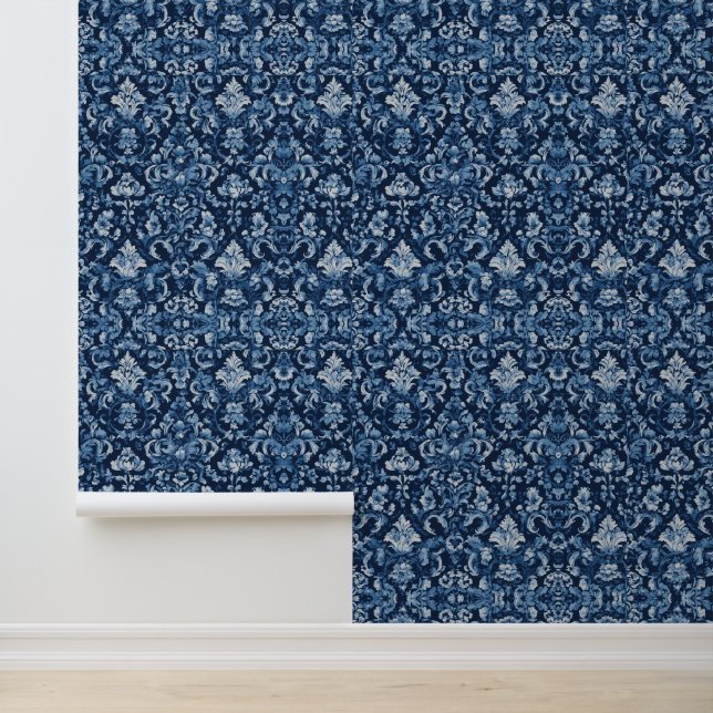 Elegant Baroque Floral Custom Wallpaper (Application)