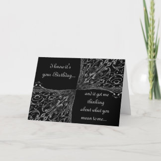 Elegant Baroque Happy Birthday Card