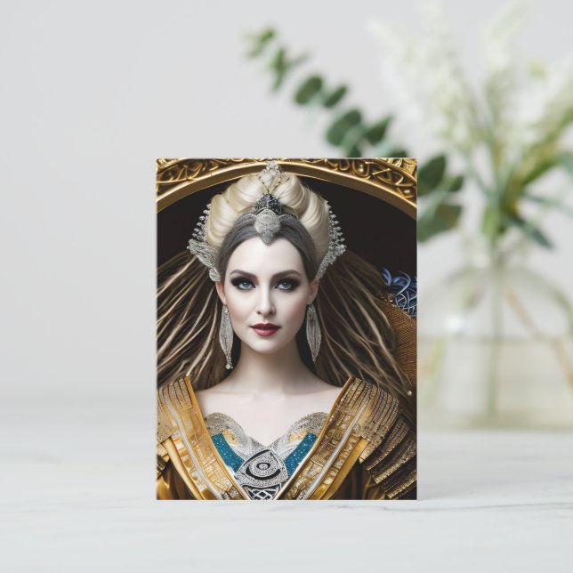Elegant Baroque Queen Postcard (Standing Front)