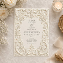 Elegant Baroque Vintage Scrollwork Wedding