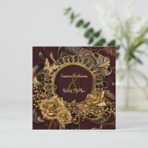 Elegant Baroque Wedding Invitation