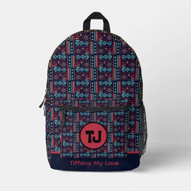 Elegant Basketball Preschool Backpack (Front)